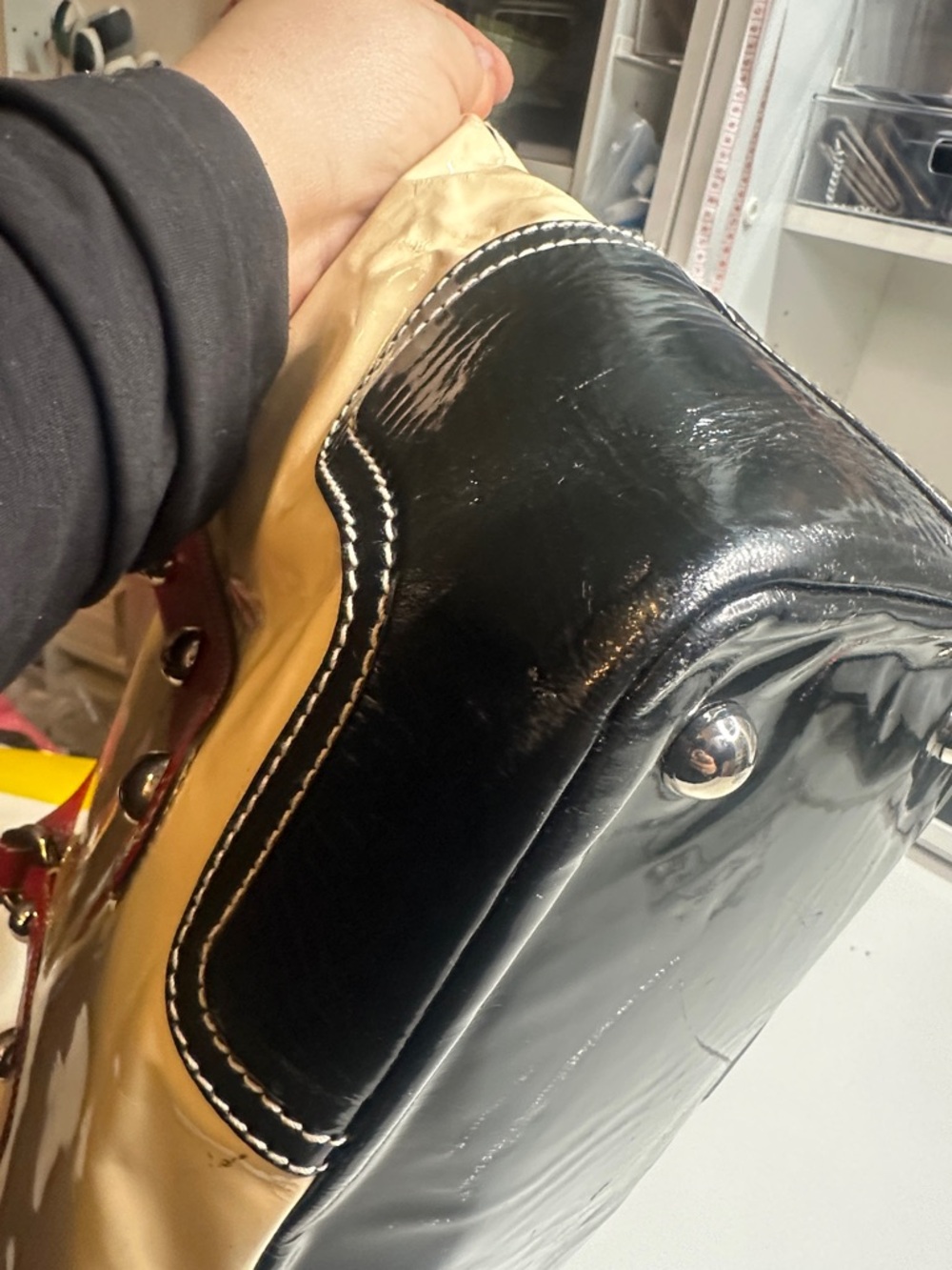 Dolce And Gabbana Multicolor Patent Satchel - Picture 4 of 8